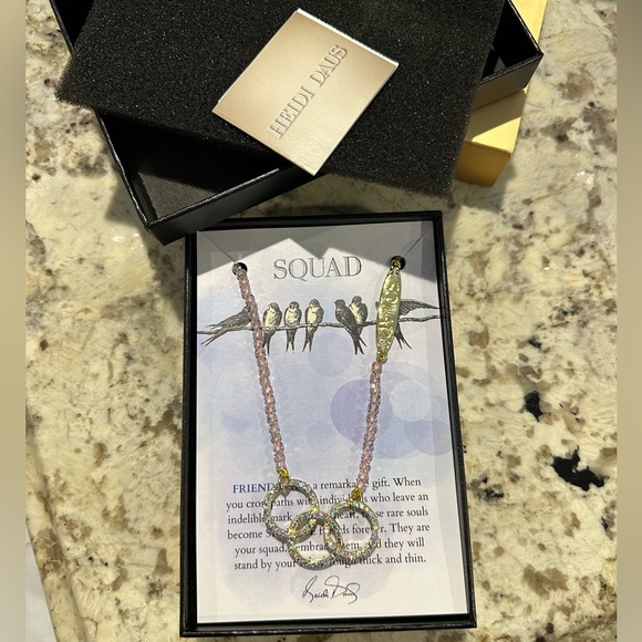 NEW Heidi Daus Squad Pave Drop Necklace Inspirational Collection - Picture 5 of 6